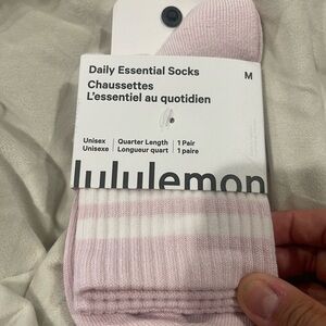 lululemon athletica Pink Daily Essential Socks size medium